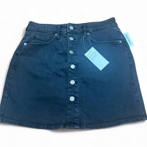 Old Navy Dresses & Skirts - Old Navy Women's Black Button Down Skirt Size 4